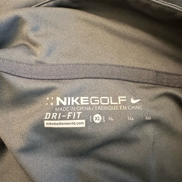 Nike Golf Mens‎ Dri Fit Short Sleeve Golf Polo Neon Green Gray Size XLarge - Picture 11 of 11